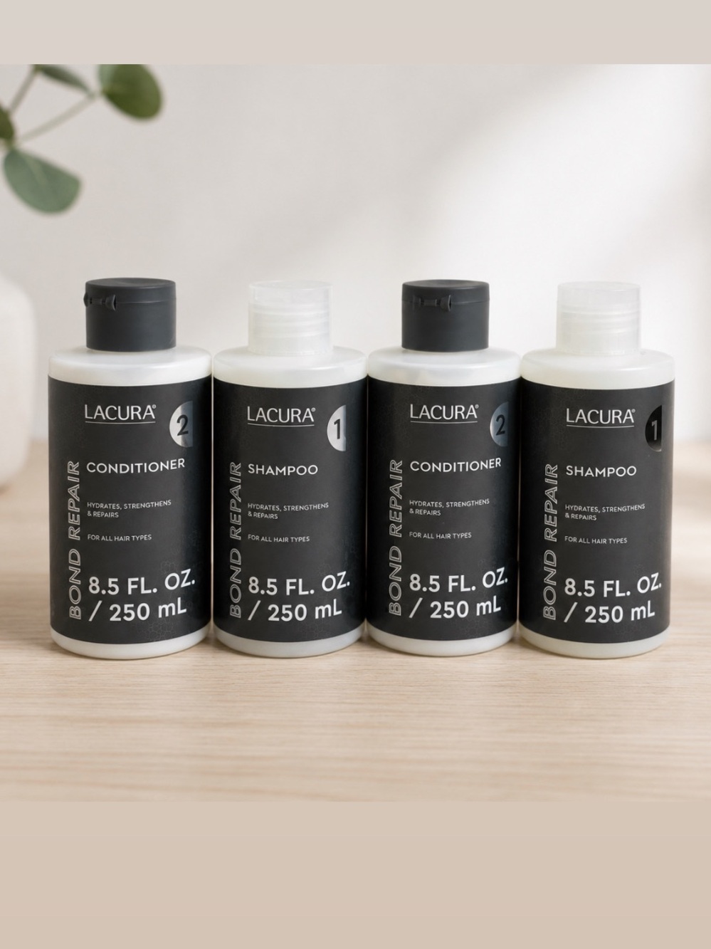 Lacura Bond Repair Shampoo and Conditioner Set of 4